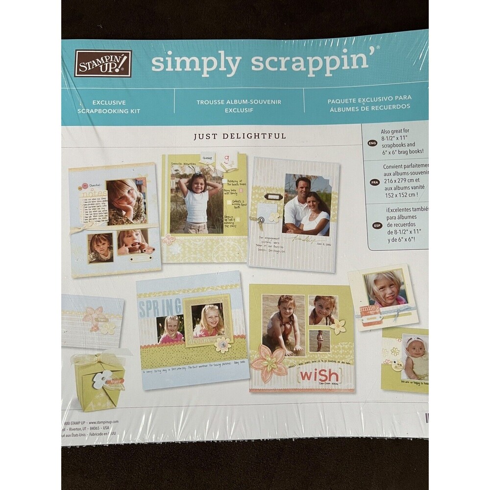 Stampin Up Simply Scrappin Just Delightful Kit Retired New